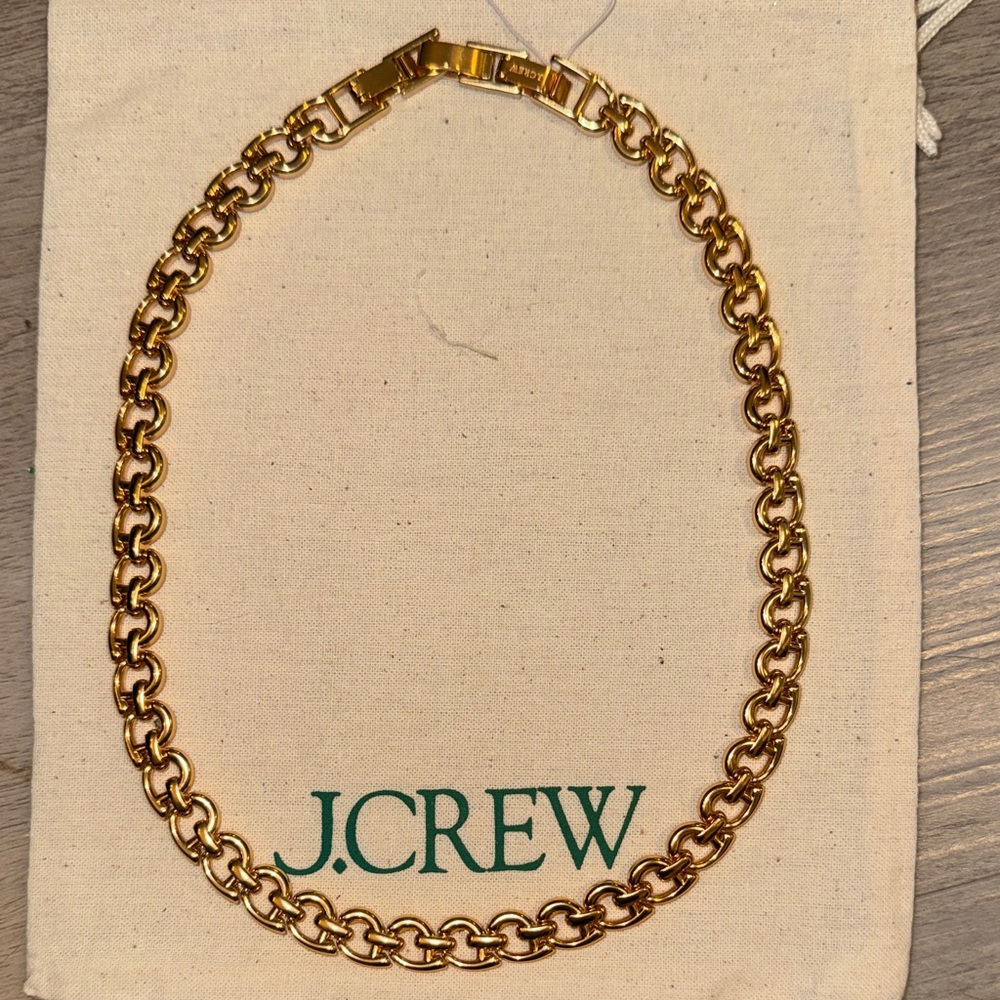 J. Crew Gold-Tone Chainlink Necklace